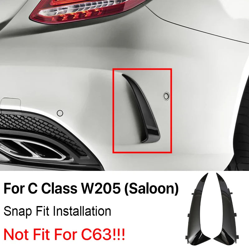 Mercedes-Benz C-Class W205/C205/S205 Rear Bumper Canard Flaps