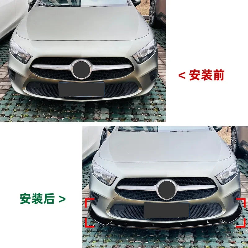 Mercedes-Benz A-Class W177/V177 Front Lip Splitter – Standard Bumper (2018–2022)