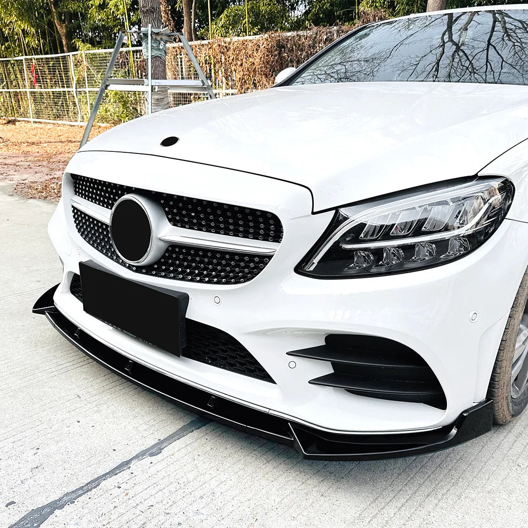 Mercedes-Benz C-Class W205 AMG-Line Front Lip Splitter (2019–2021)