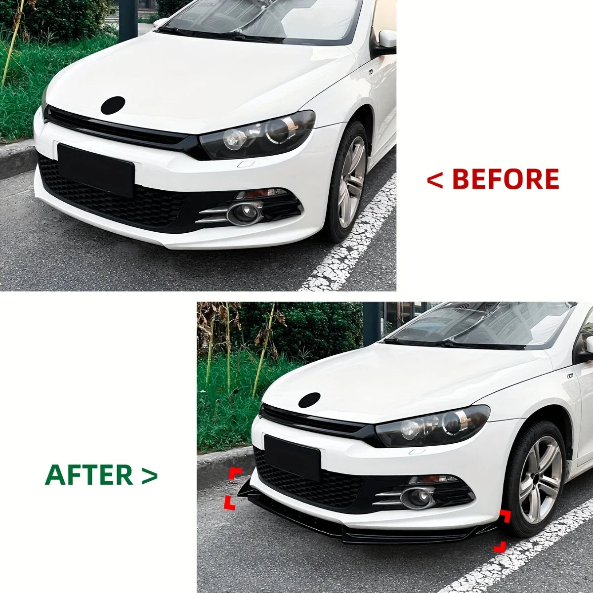 Volkswagen Scirocco Mk3 R-Line/GTS 3-Piece Front Lip Splitter (2008–2014)