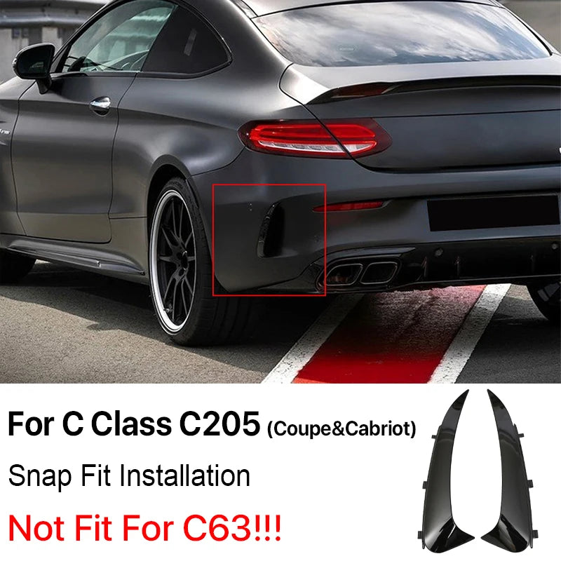 Mercedes-Benz C-Class W205/C205/S205 Rear Bumper Canard Flaps