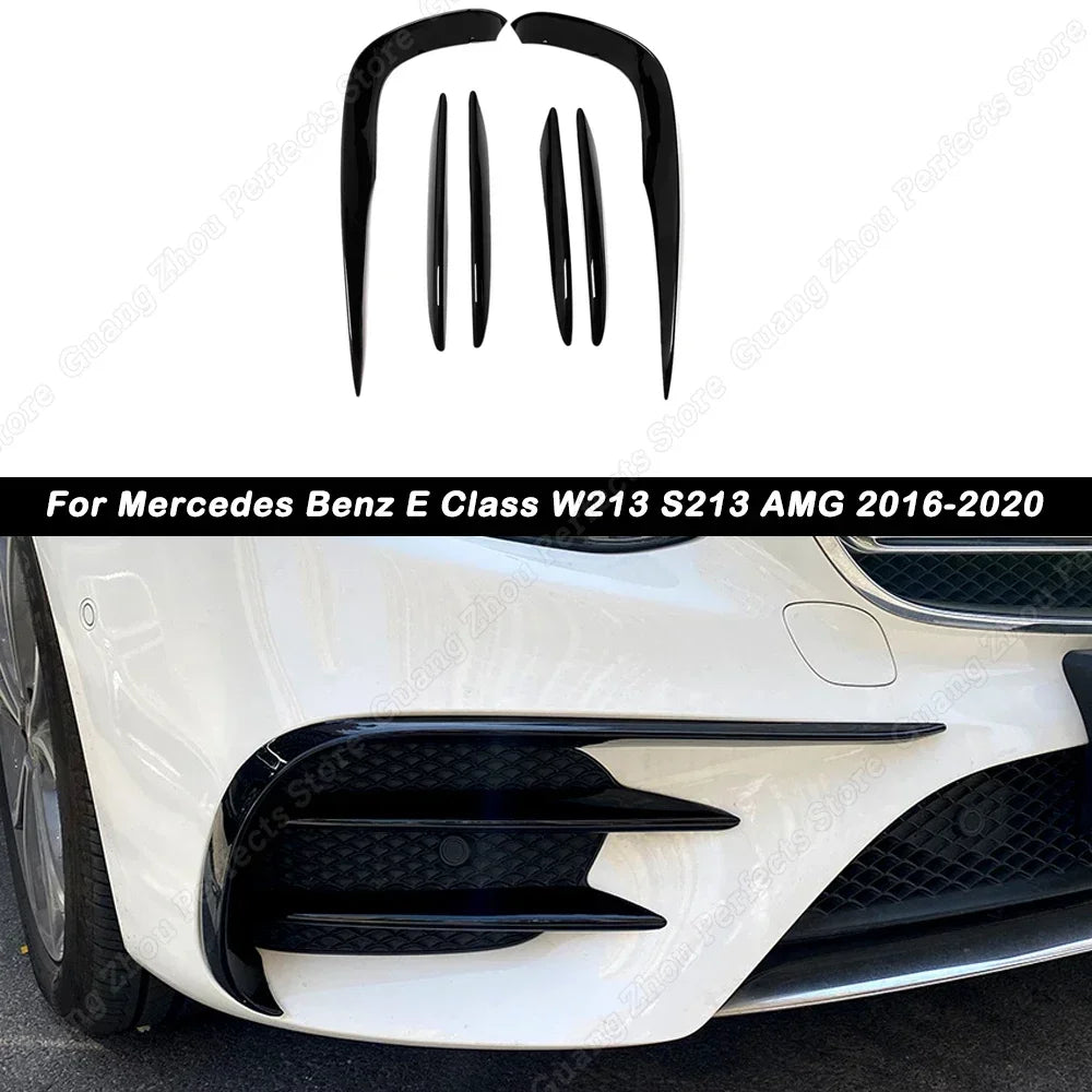 Mercedes-Benz E-Class W213/S213 AMG-Line Front Bumper Trim Kit (2016–2020)