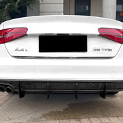 Audi A4 B8.5 S-Line Gloss Black Rear Diffuser (2013–2016)