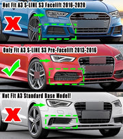 Audi A3/S3 8V S-Line Front Lip Splitter (2013–2016)