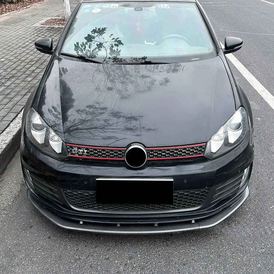 Volkswagen Golf Mk6 GTI Front Bumper Lip Splitter Kit (2008–2012)