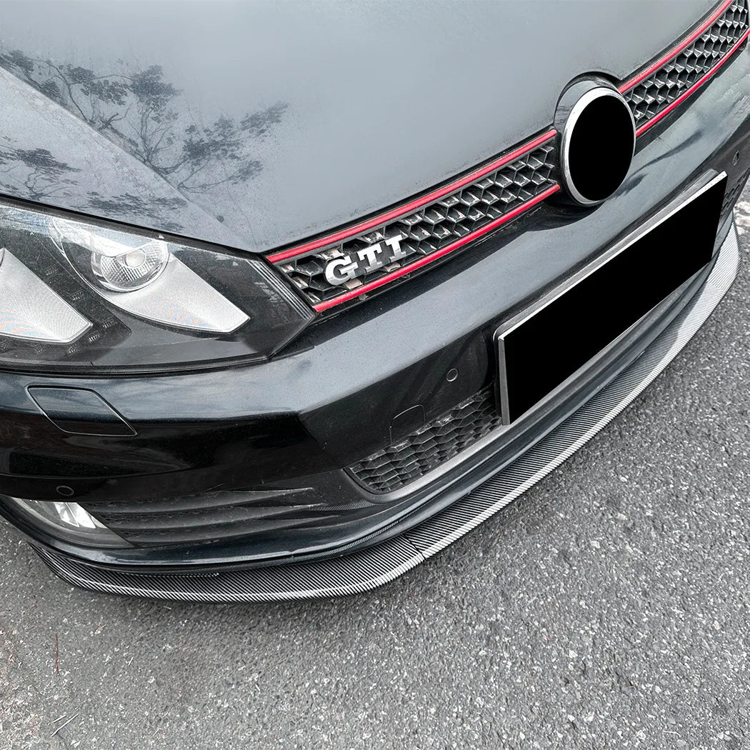 Volkswagen Golf Mk6 GTI Front Bumper Lip Splitter Kit (2008–2012)