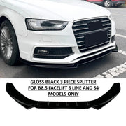 Audi A4/S4 B8.5 S-Line 3-Piece Front Lip Splitter (2012–2015)