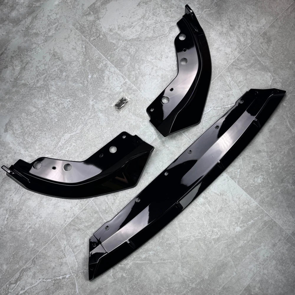 Maxton Style BMW G20 / G21 3 Series LCI Maxton Style Front Lip Splitter – Gloss Black (2022–2025 M Sport)