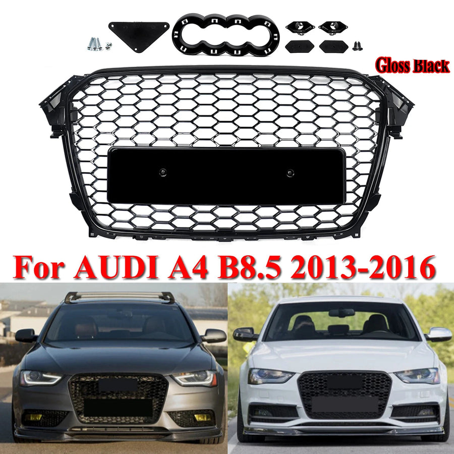 Audi A4 / S4 B8.5 Black Honeycomb Front Grille (2013–2015)