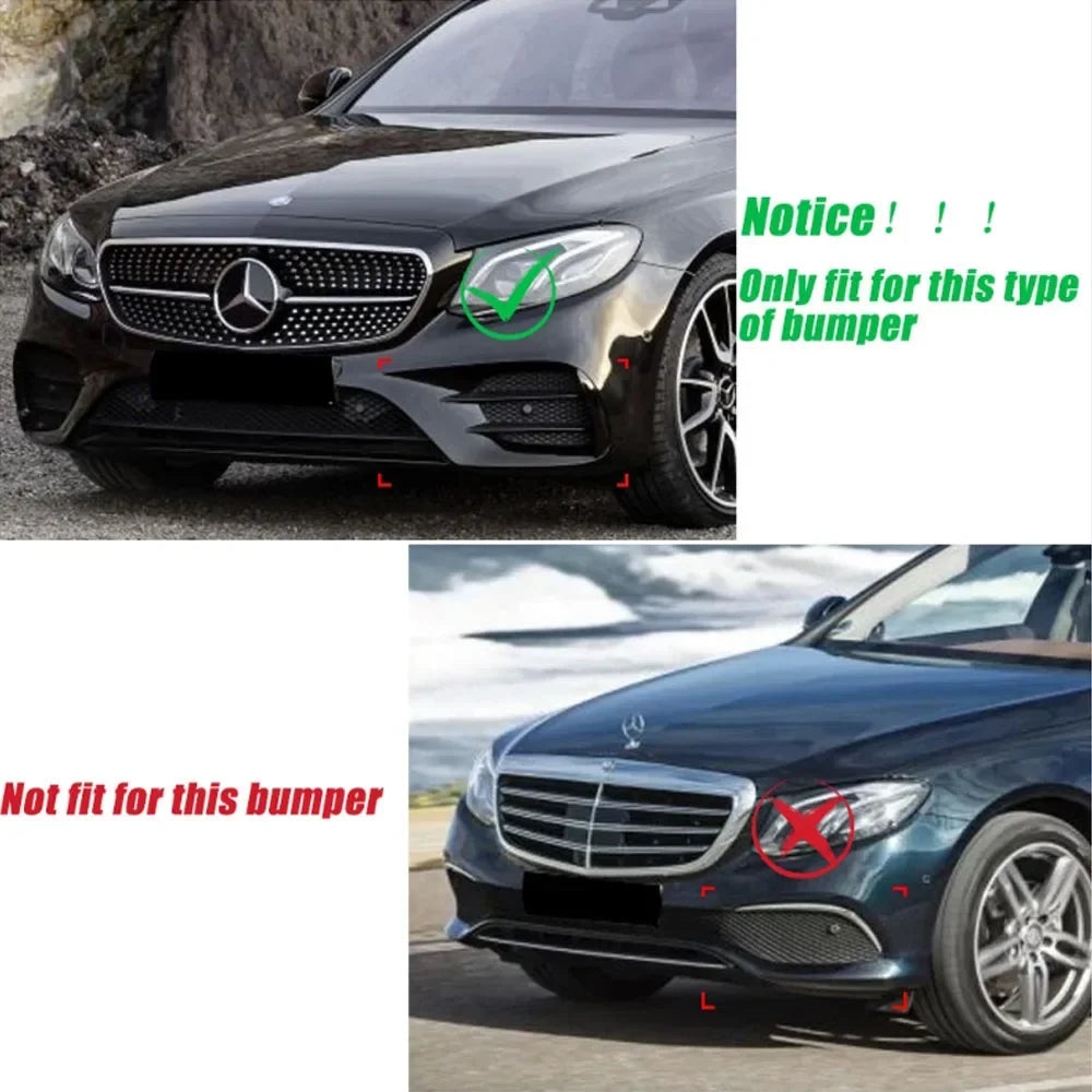 Mercedes-Benz E-Class W213/S213 AMG-Line Front Bumper Trim Kit (2016–2020)
