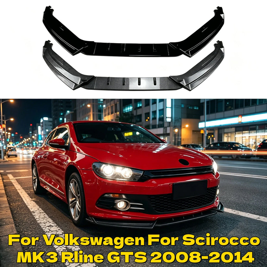 Volkswagen Scirocco Mk3 R-Line/GTS 3-Piece Front Lip Splitter (2008–2014)