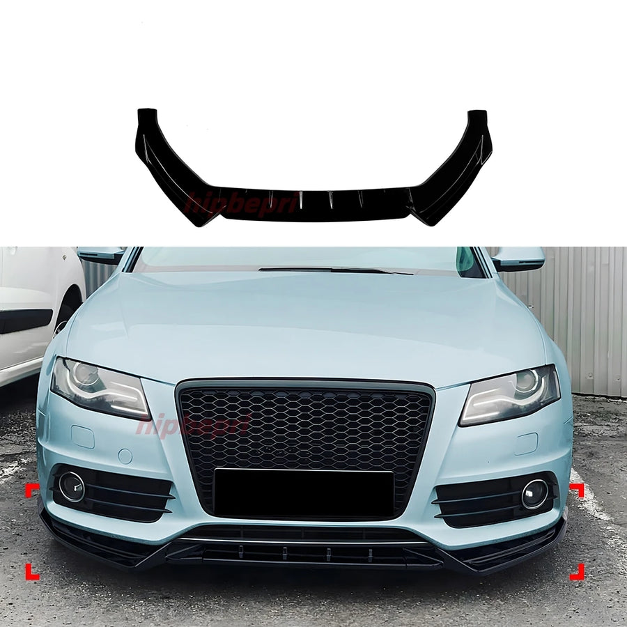 Audi A4/S4 B8 S-Line Front Lip Splitter (2009–2012)
