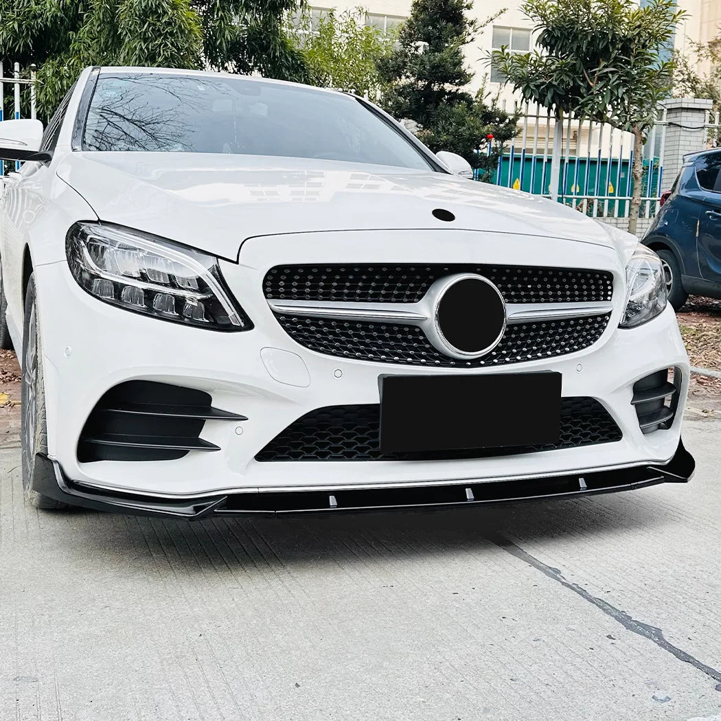 Mercedes-Benz C-Class W205 AMG-Line Front Lip Splitter (2019–2021)