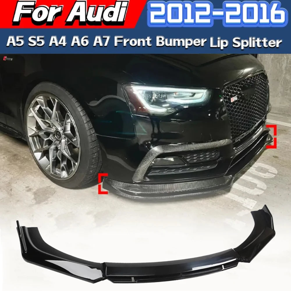 Audi A4/A5/A6/A7 Front Bumper Lip – Selected Models (2012–2016)