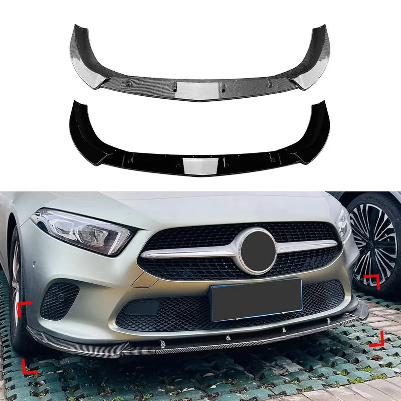 Mercedes-Benz A-Class W177/V177 Front Lip Splitter – Standard Bumper (2018–2022)