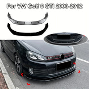 Volkswagen Golf Mk6 GTI Front Bumper Lip Splitter Kit (2008–2012)