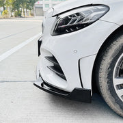 Mercedes-Benz C-Class W205 AMG-Line Front Lip Splitter (2019–2021)