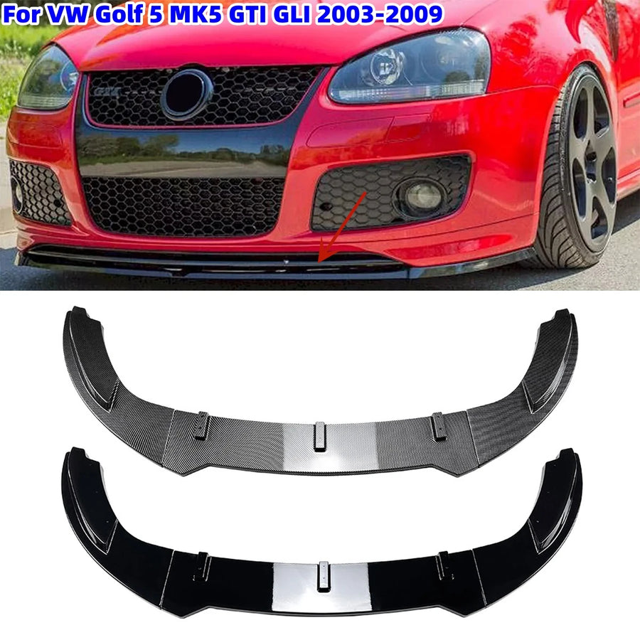 Volkswagen Golf MK5 GTI / Jetta GLI Front Bumper Lip Spoiler (2003–2009)