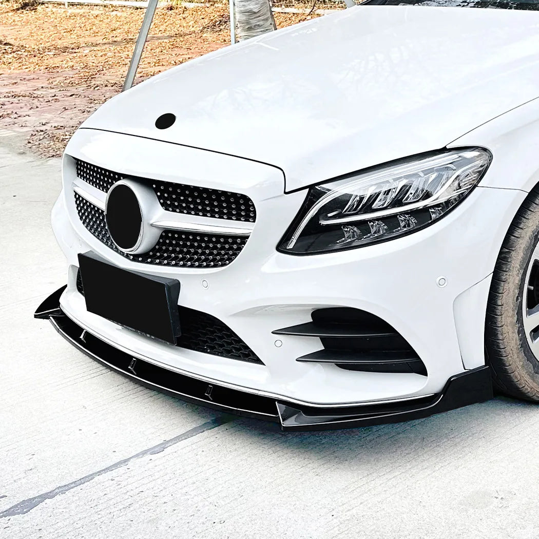 Mercedes-Benz C-Class W205 AMG-Line Front Lip Splitter (2019–2021)