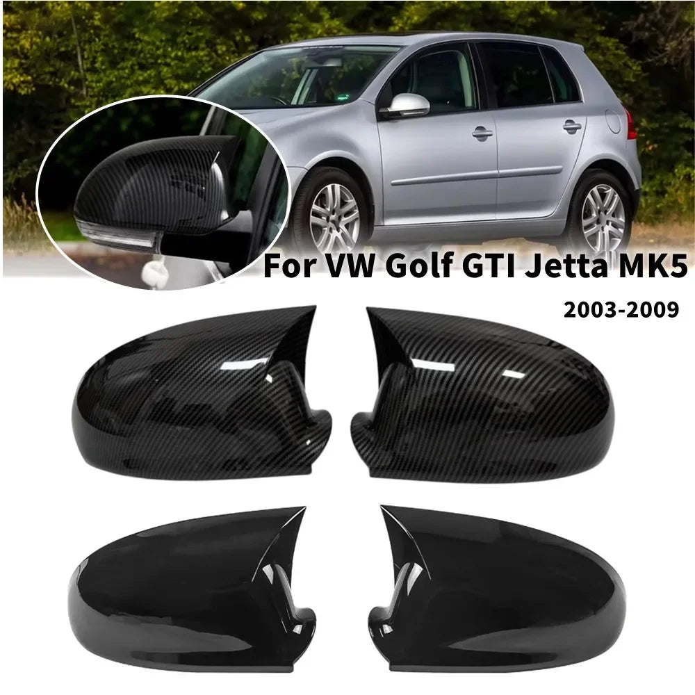 Volkswagen Golf 5 GTI Carbon-Look / Gloss Black Mirror Covers (2003–2009)