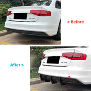 Audi A4 B8.5 S-Line Gloss Black Rear Diffuser (2013–2016)