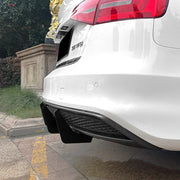 Audi A4 B8.5 S-Line Gloss Black Rear Diffuser (2013–2016)