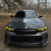 Maxton Style BMW G20 / G21 3 Series LCI Maxton Style Front Lip Splitter – Gloss Black (2022–2025 M Sport)
